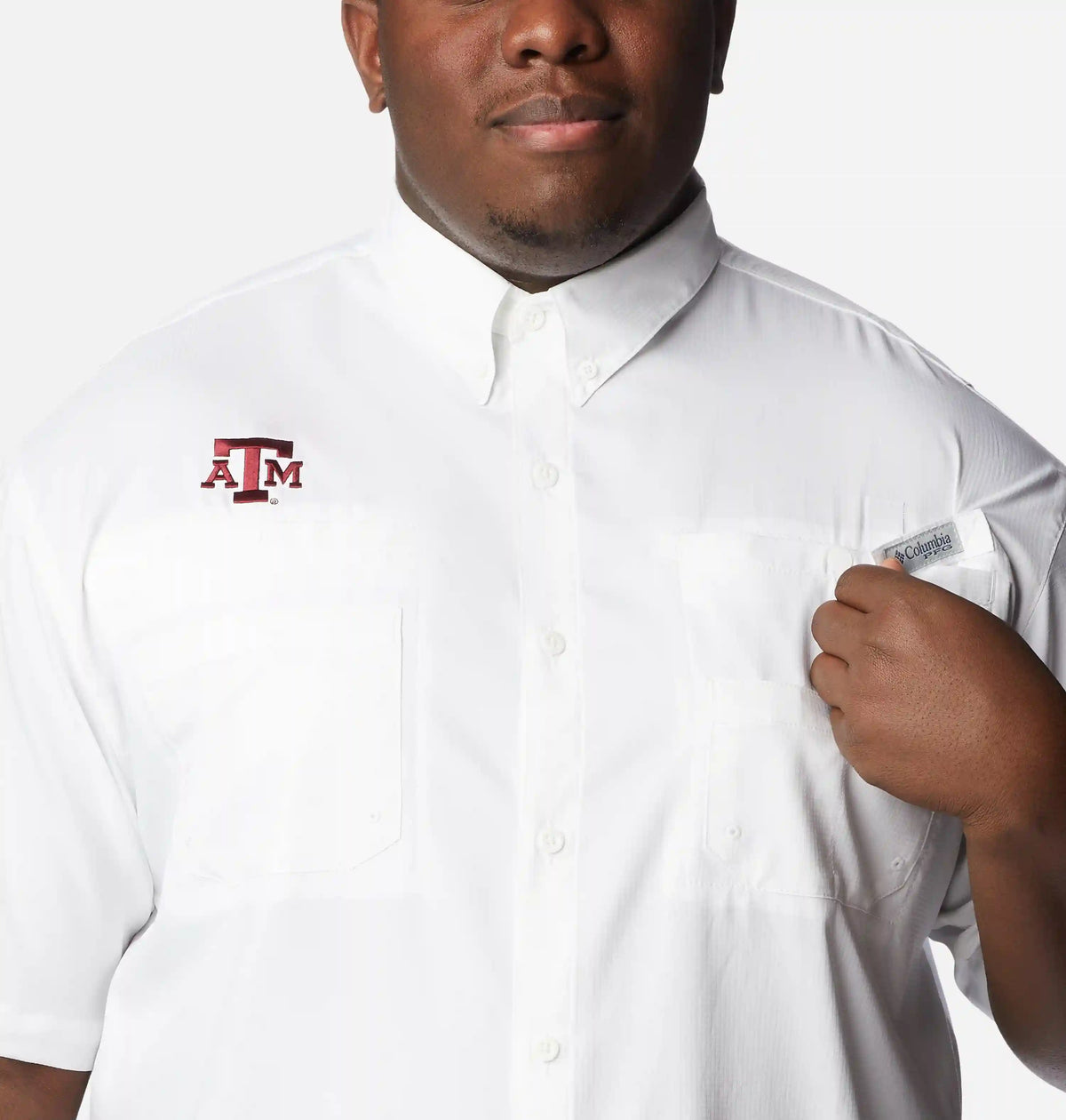 Men's Collegiate PFG Tamiami Short Sleeve Shirt - Big - Texas A&M