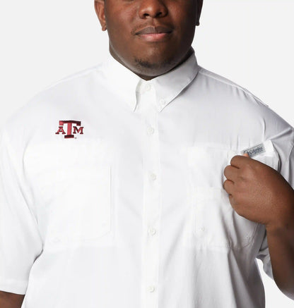 Men's Collegiate PFG Tamiami Short Sleeve Shirt - Big - Texas A&M