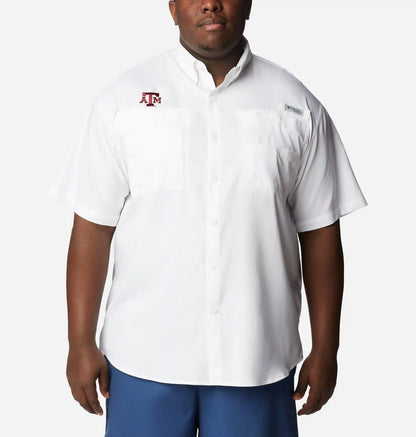 Men's Collegiate PFG Tamiami Short Sleeve Shirt - Big - Texas A&M
