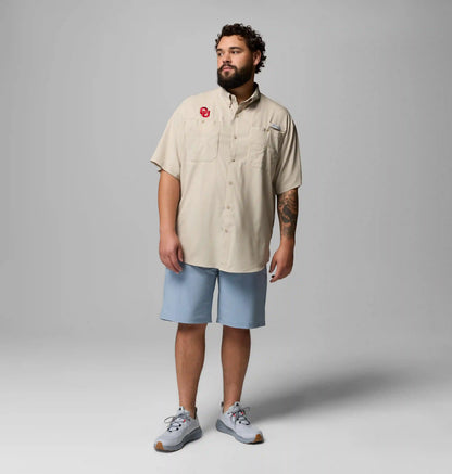 Men's Collegiate PFG Tamiami Short Sleeve Shirt - Big - Oklahoma