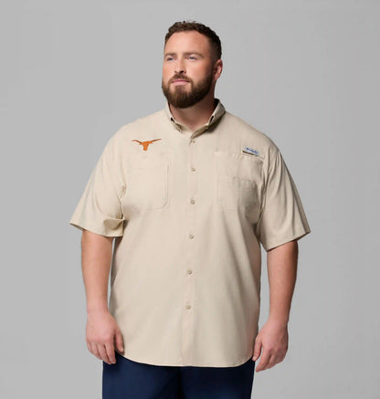 Men's Collegiate PFG Tamiami Short Sleeve Shirt - Big - Texas