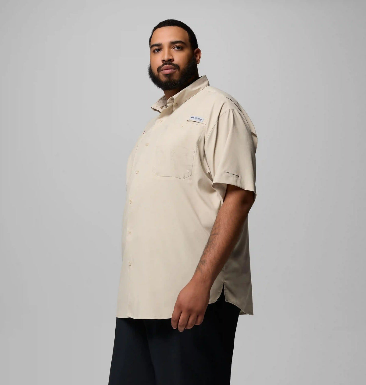 Men's Collegiate PFG Tamiami Short Sleeve Shirt - Big - Georgia