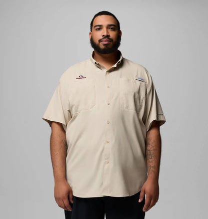 Men's Collegiate PFG Tamiami Short Sleeve Shirt - Big - Georgia