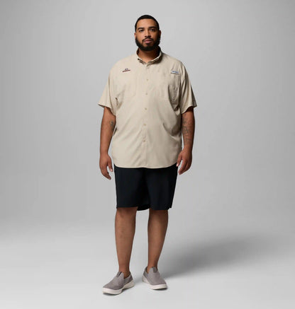 Men's Collegiate PFG Tamiami Short Sleeve Shirt - Big - Georgia