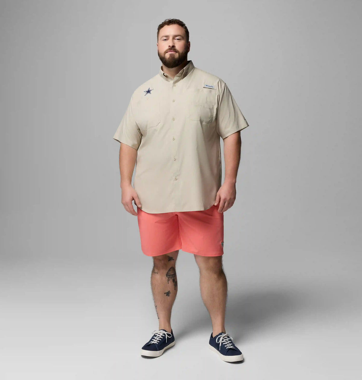 Men's PFG Tamiami Short Sleeve Shirt - Big - Dallas Cowboys