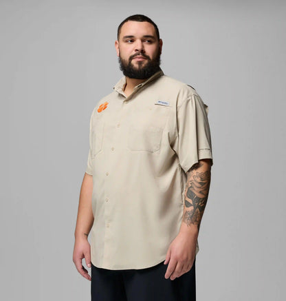 Men's Collegiate PFG Tamiami Short Sleeve Shirt - Big - Clemson
