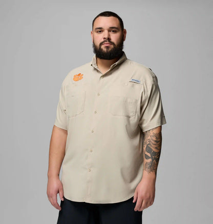 Men's Collegiate PFG Tamiami Short Sleeve Shirt - Big - Clemson