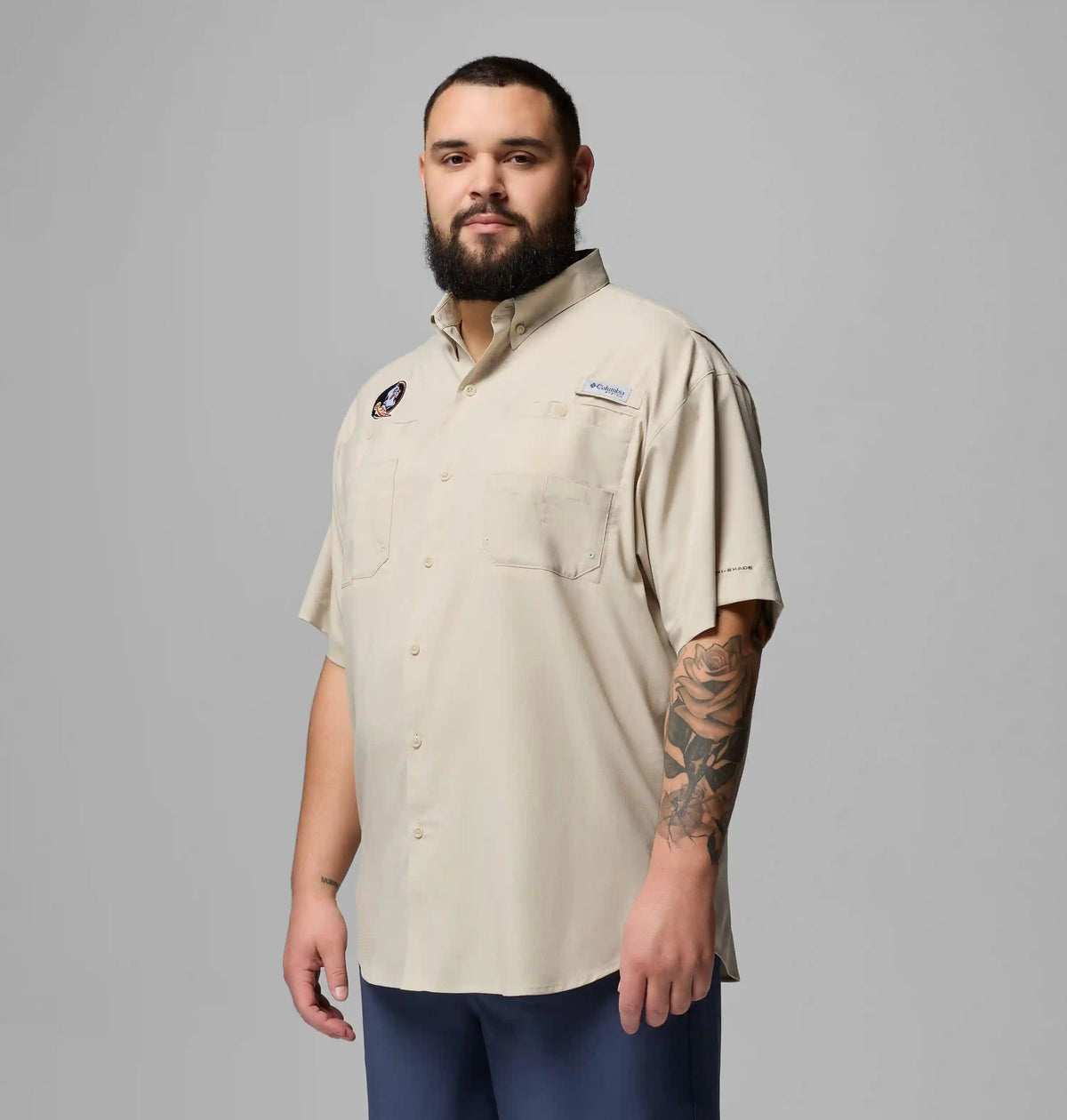 Men's Collegiate PFG Tamiami Short Sleeve Shirt - Big - Florida State