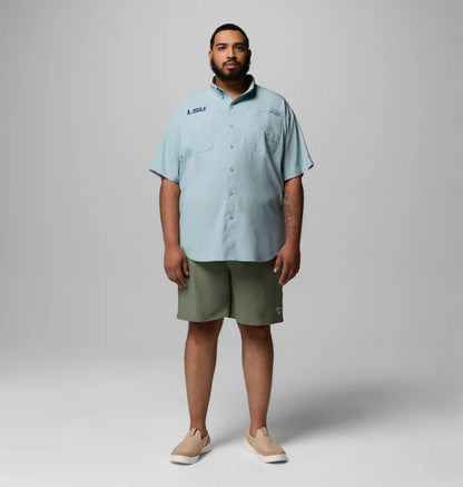 Men's Collegiate PFG Tamiami Short Sleeve Shirt - Big - LSU