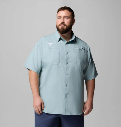 Men's Collegiate PFG Tamiami Short Sleeve Shirt - Big - Texas