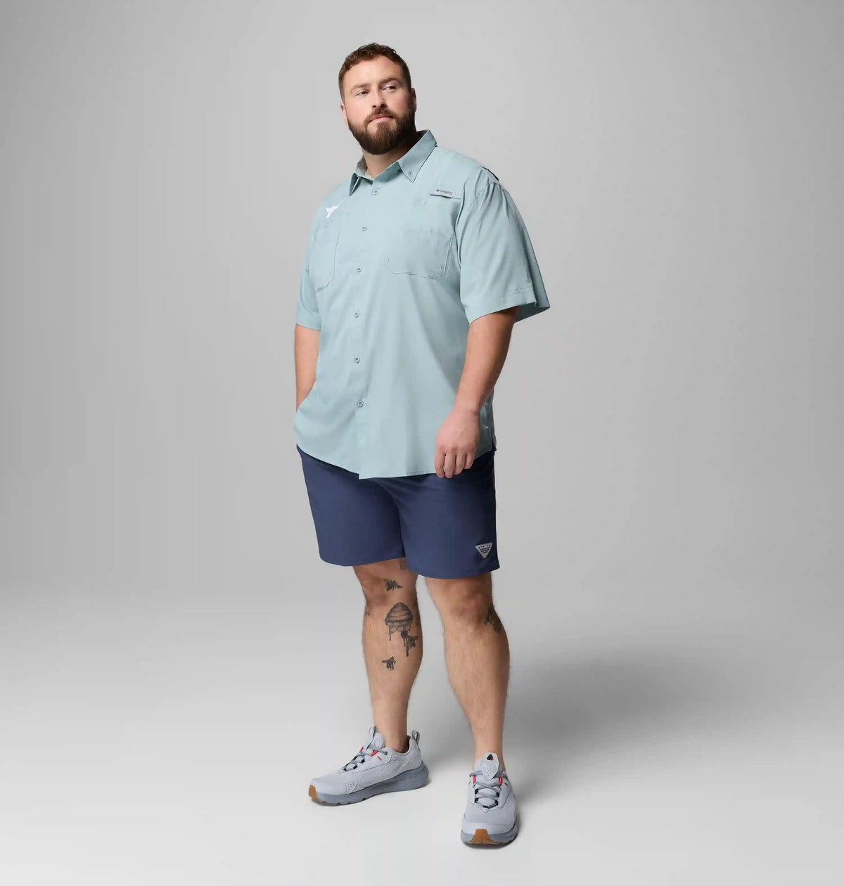 Men's Collegiate PFG Tamiami Short Sleeve Shirt - Big - Texas