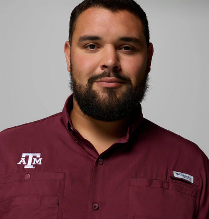 Men's Collegiate PFG Tamiami Short Sleeve Shirt - Big - Texas A&M