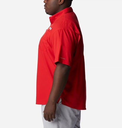 Men's Collegiate PFG Tamiami Short Sleeve Shirt - Big - Georgia