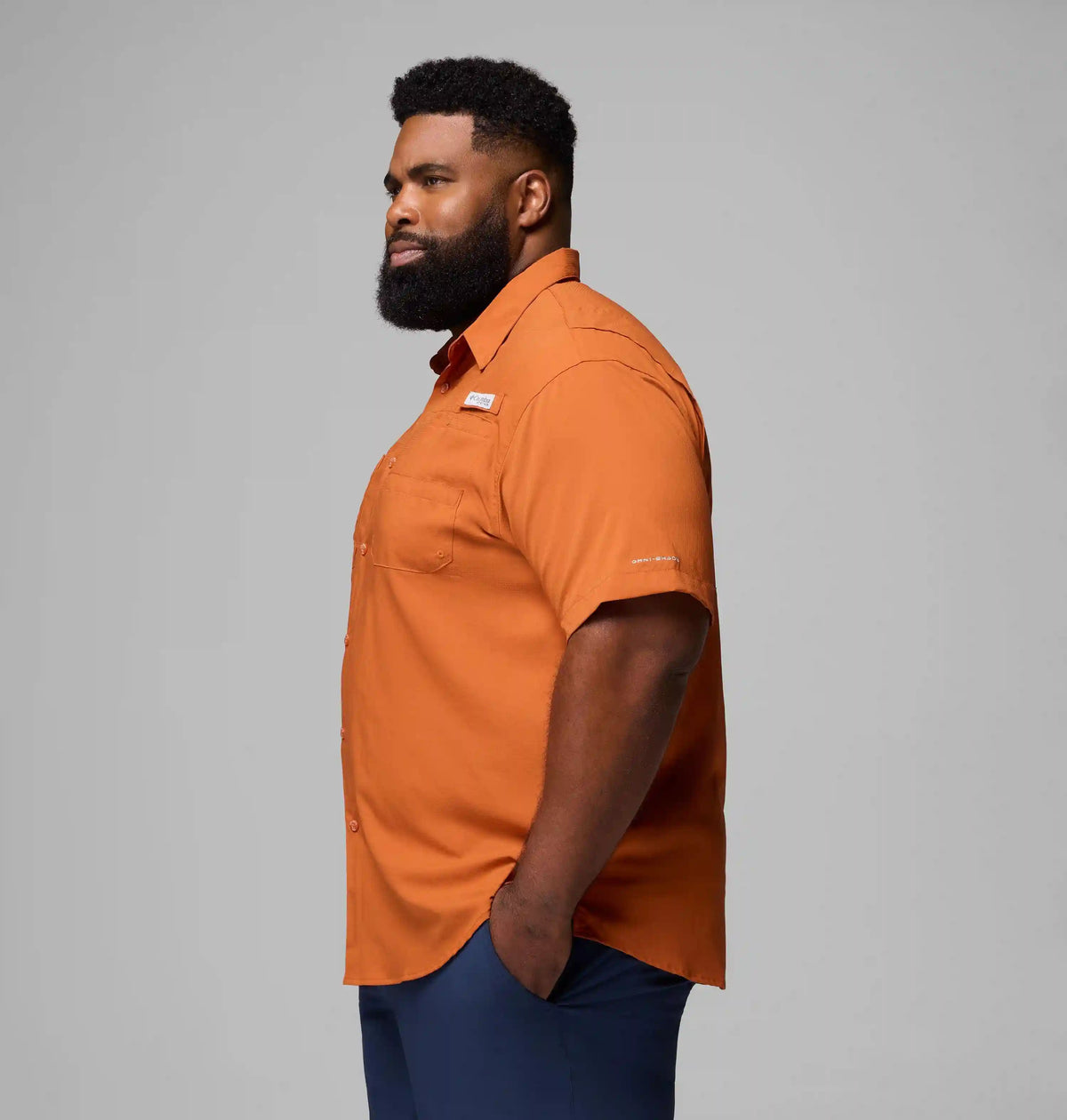 Men's Collegiate PFG Tamiami Short Sleeve Shirt - Big - Texas