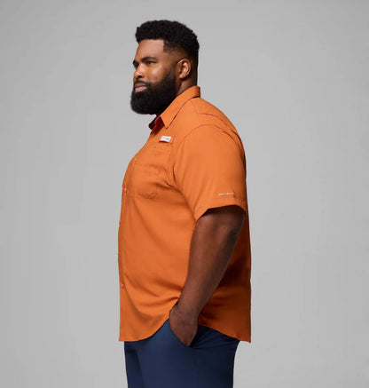Men's Collegiate PFG Tamiami Short Sleeve Shirt - Big - Texas