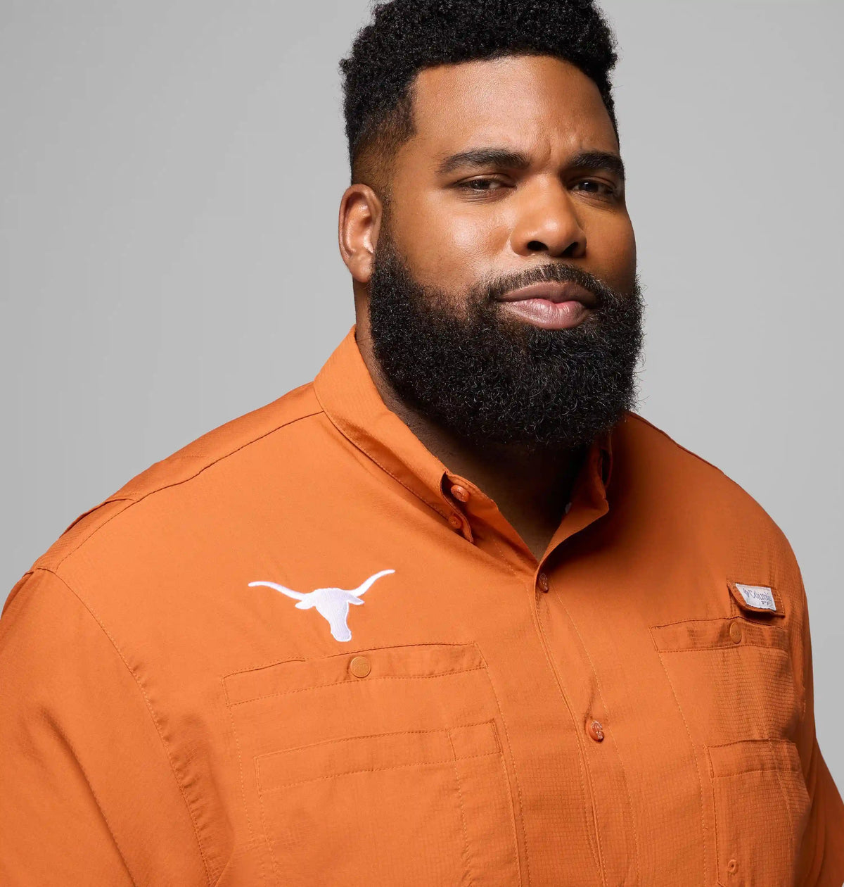 Men's Collegiate PFG Tamiami Short Sleeve Shirt - Big - Texas