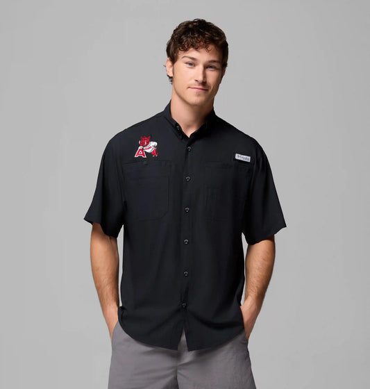 Men's Collegiate PFG Tamiami Short Sleeve Shirt - Tall - Arkansas