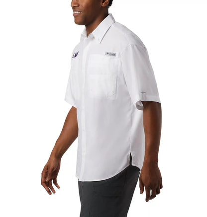 Men's Collegiate PFG Tamiami Short Sleeve Shirt - Tall - Louisiana