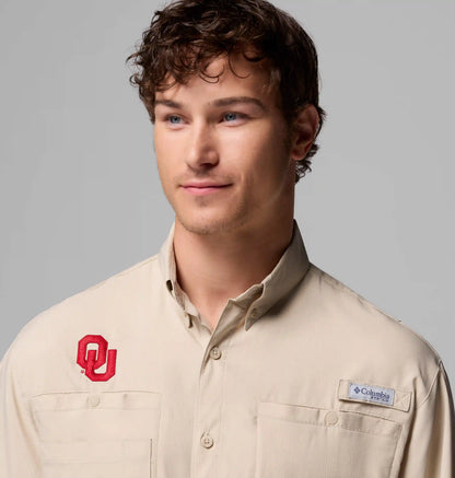 Men's Collegiate PFG Tamiami Short Sleeve Shirt - Tall - Oklahoma