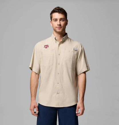 Men's Collegiate PFG Tamiami Short Sleeve Shirt - Tall - Texas A&M