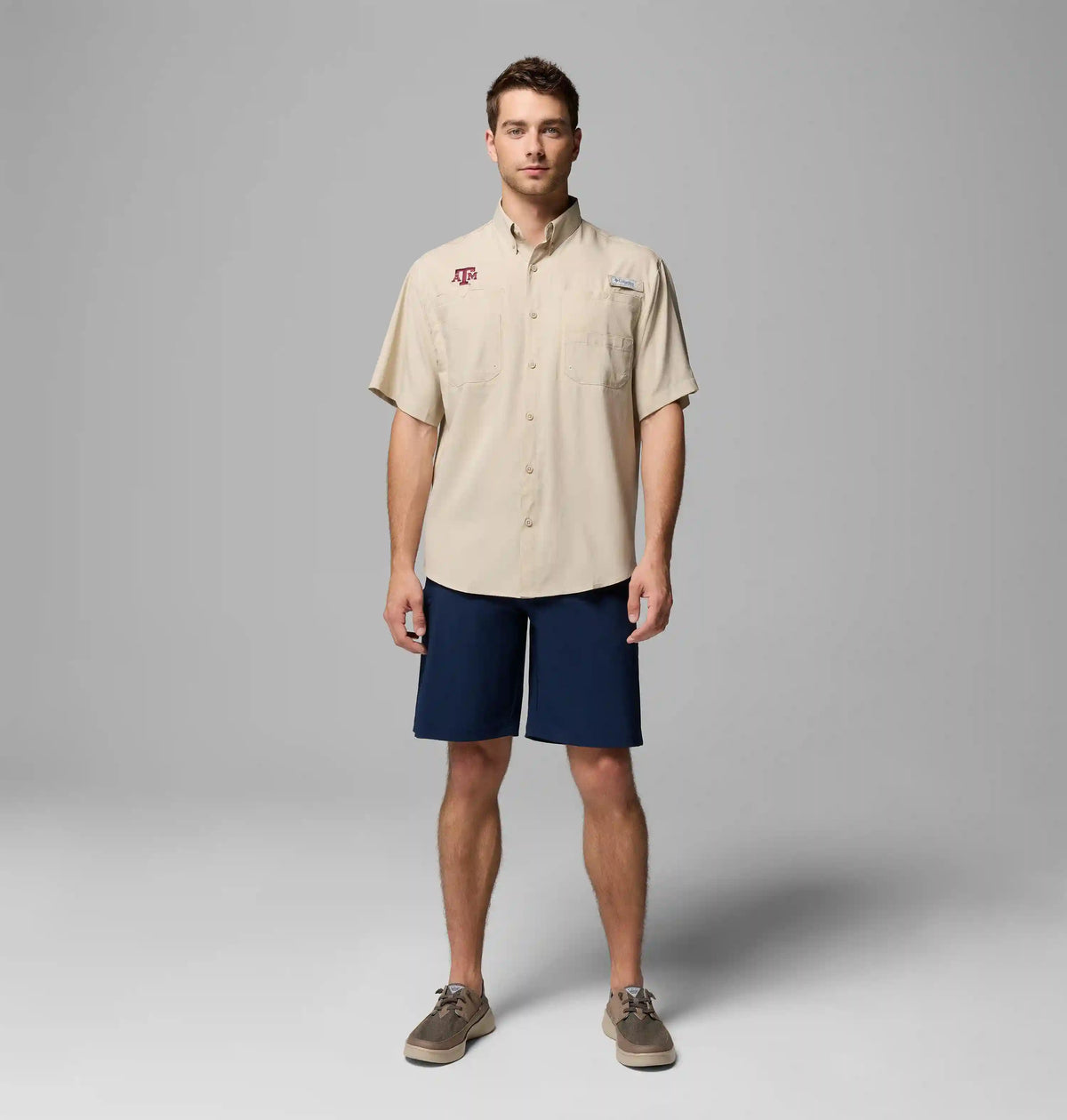 Men's Collegiate PFG Tamiami Short Sleeve Shirt - Tall - Texas A&M