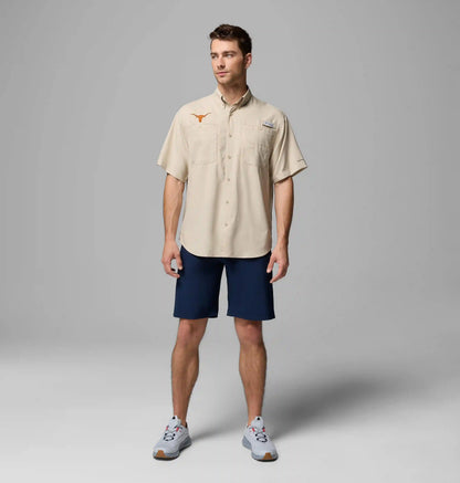 Men's Collegiate PFG Tamiami Short Sleeve Shirt - Tall - Texas