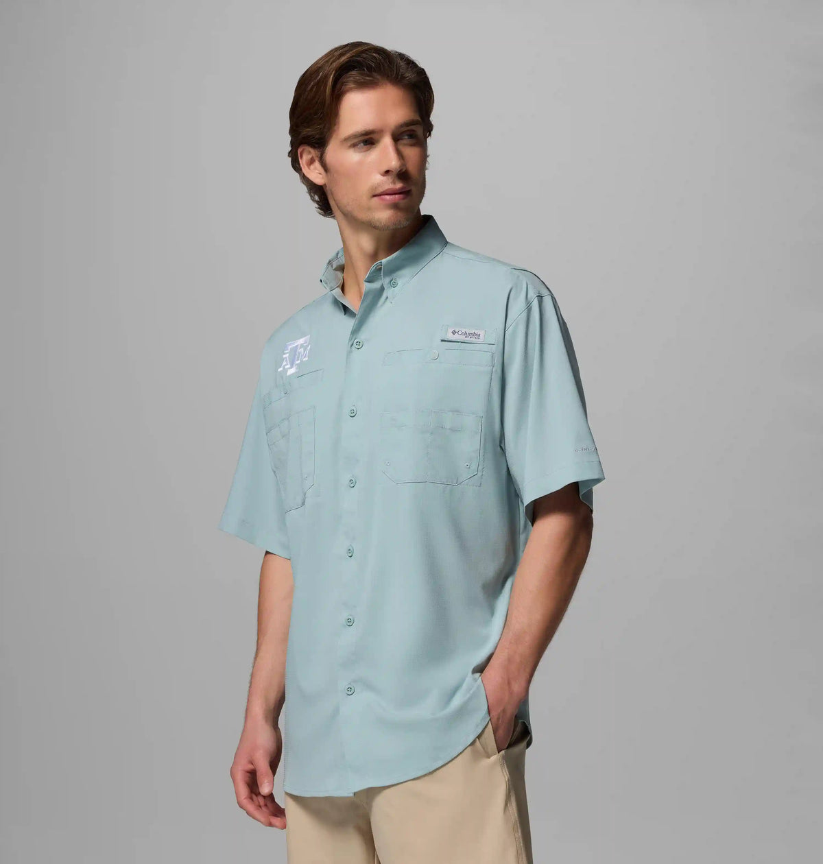 Men's Collegiate PFG Tamiami Short Sleeve Shirt - Tall - Texas A&M