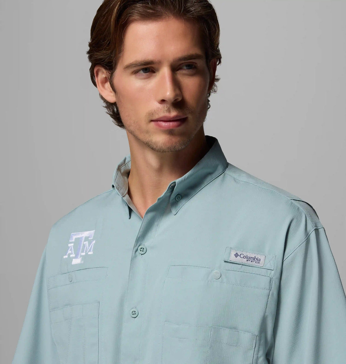 Men's Collegiate PFG Tamiami Short Sleeve Shirt - Tall - Texas A&M
