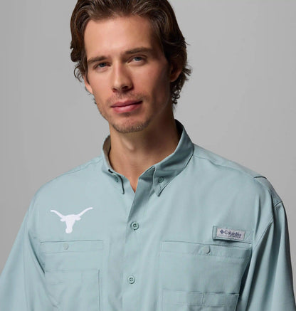 Men's Collegiate PFG Tamiami Short Sleeve Shirt - Tall - Texas