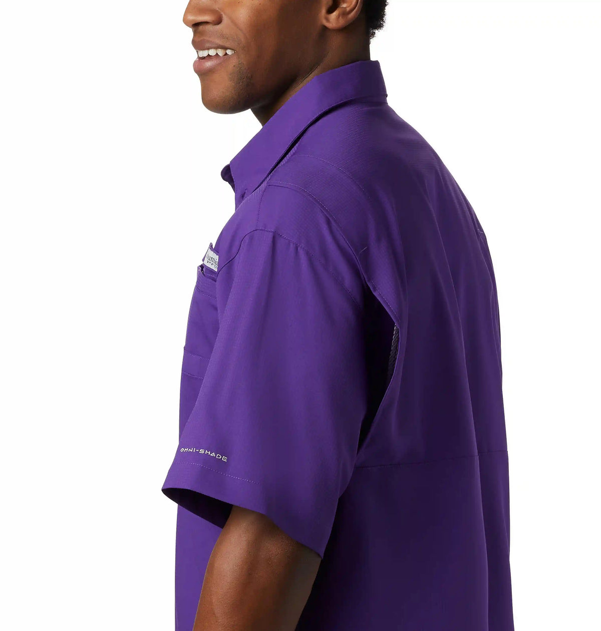 Men's Collegiate PFG Tamiami Short Sleeve Shirt - Tall - Louisiana