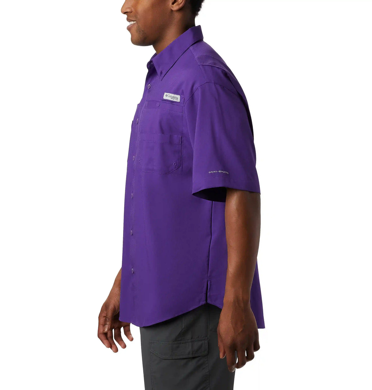 Men's Collegiate PFG Tamiami Short Sleeve Shirt - Tall - Louisiana
