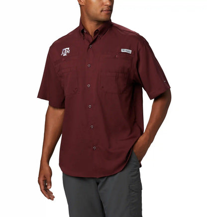 Men's Collegiate PFG Tamiami Short Sleeve Shirt - Tall - Texas A&M