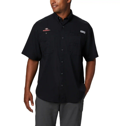Men's Collegiate PFG Tamiami Short Sleeve Shirt - Tall - Georgia