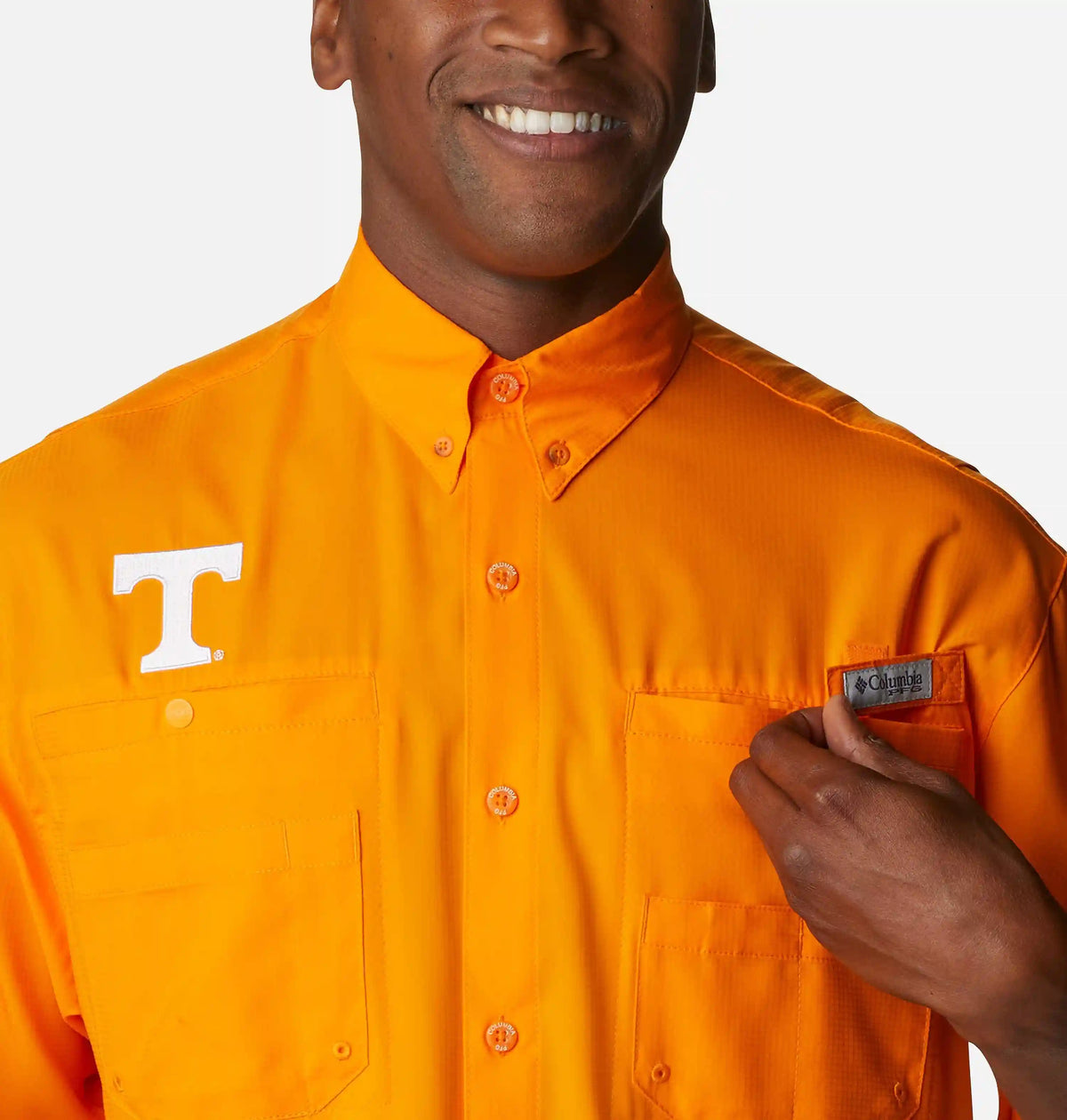 Men's Collegiate PFG Tamiami Short Sleeve Shirt - Tall - Tennessee