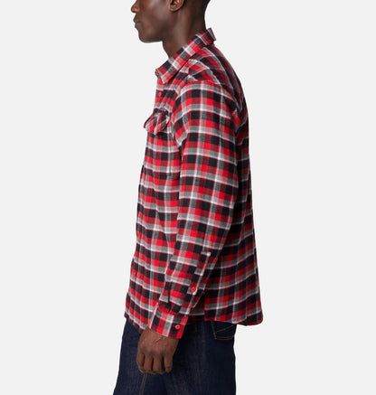 Men's Collegiate Flare Gun Flannel Long Sleeve Shirt - Georgia