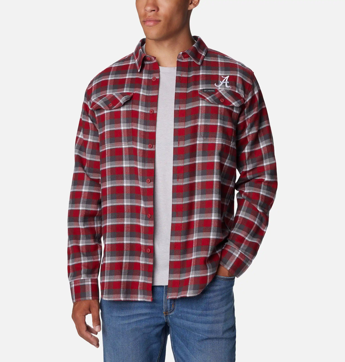 Men's Collegiate Flare Gun Flannel Long Sleeve Shirt - Alabama
