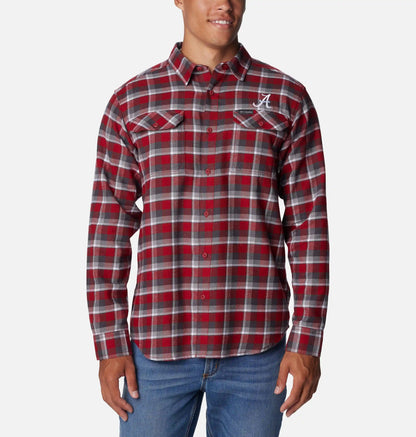 Men's Collegiate Flare Gun Flannel Long Sleeve Shirt - Alabama
