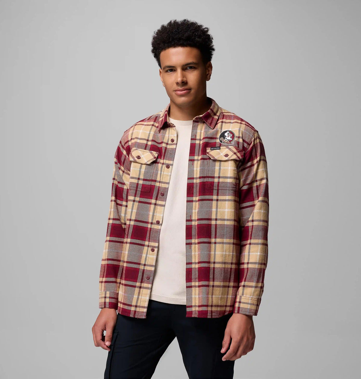 Men's Collegiate Flare Gun Flannel Long Sleeve Shirt - Florida State