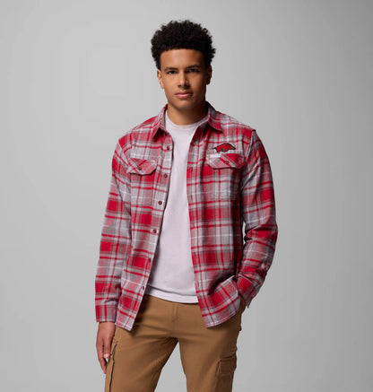 Men's Collegiate Flare Gun Flannel Long Sleeve Shirt - Arkansas