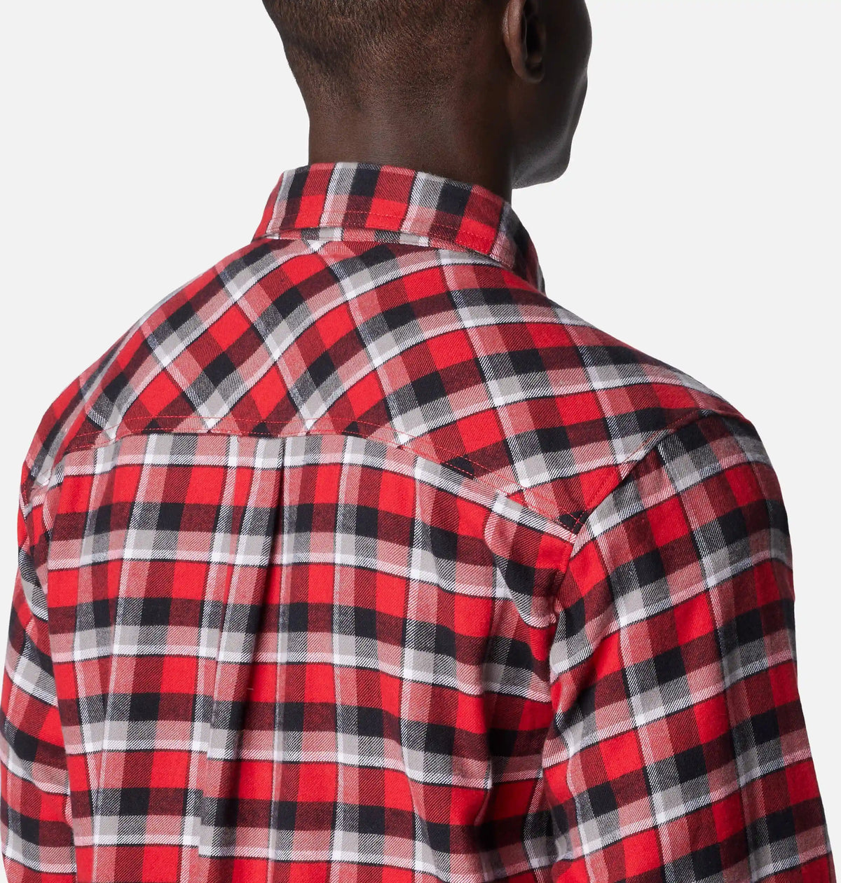Men's Collegiate Flare Gun Flannel Long Sleeve Shirt - Wisconsin
