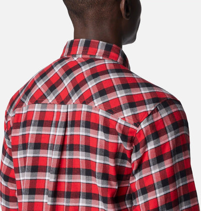 Men's Collegiate Flare Gun Flannel Long Sleeve Shirt - Wisconsin