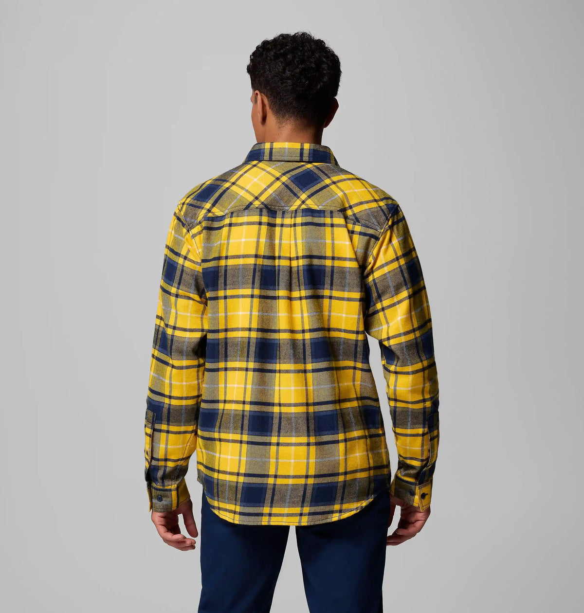 Men's Collegiate Flare Gun Flannel Long Sleeve Shirt - Michigan