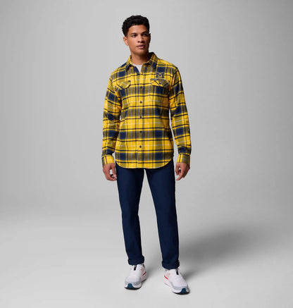 Men's Collegiate Flare Gun Flannel Long Sleeve Shirt - Michigan