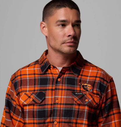 Men's Collegiate Flare Gun Flannel Long Sleeve Shirt - Oregon State