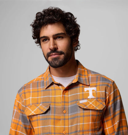 Men's Collegiate Flare Gun Flannel Long Sleeve Shirt - Tennessee