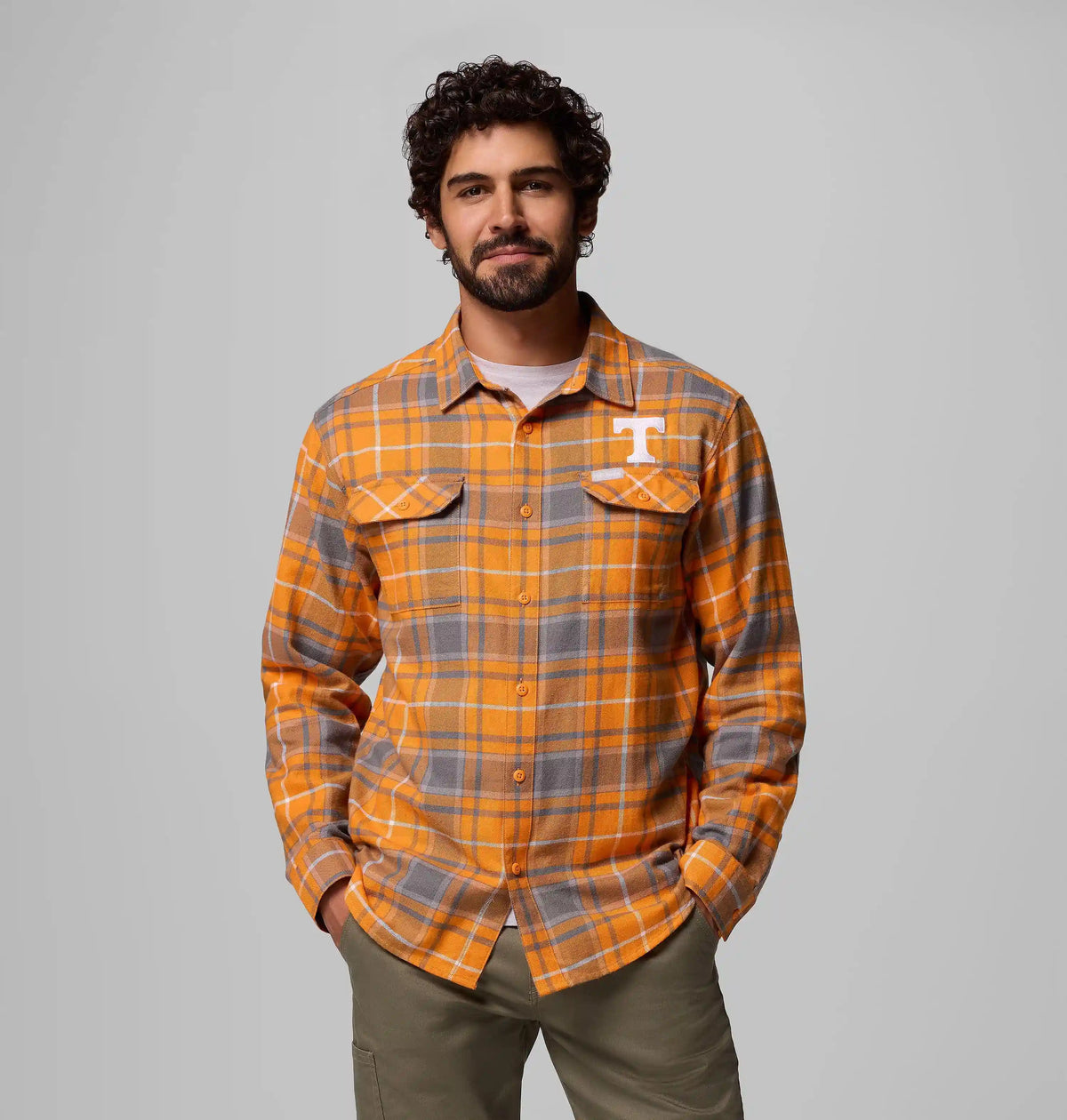 Men's Collegiate Flare Gun Flannel Long Sleeve Shirt - Tennessee