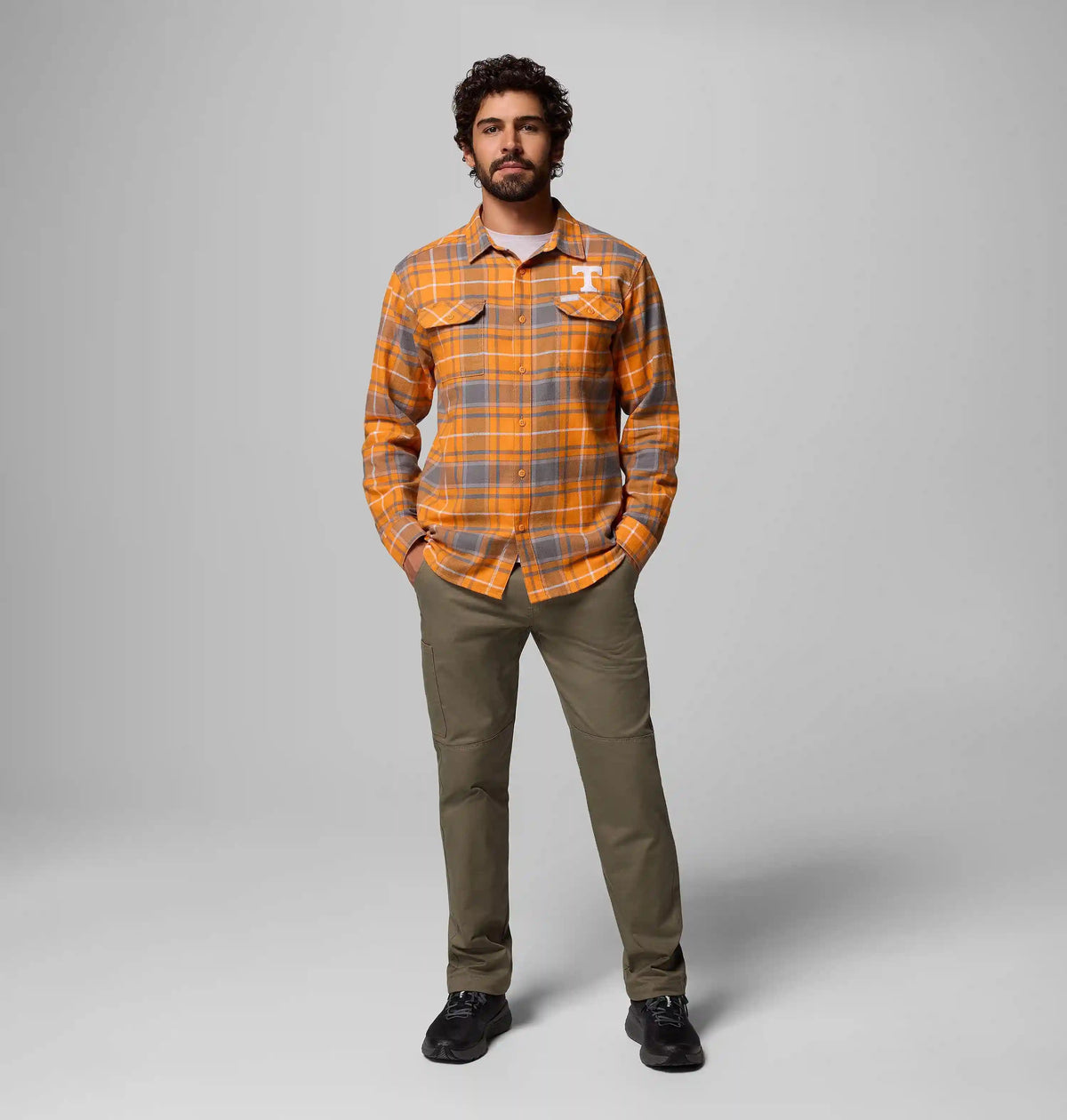 Men's Collegiate Flare Gun Flannel Long Sleeve Shirt - Tennessee