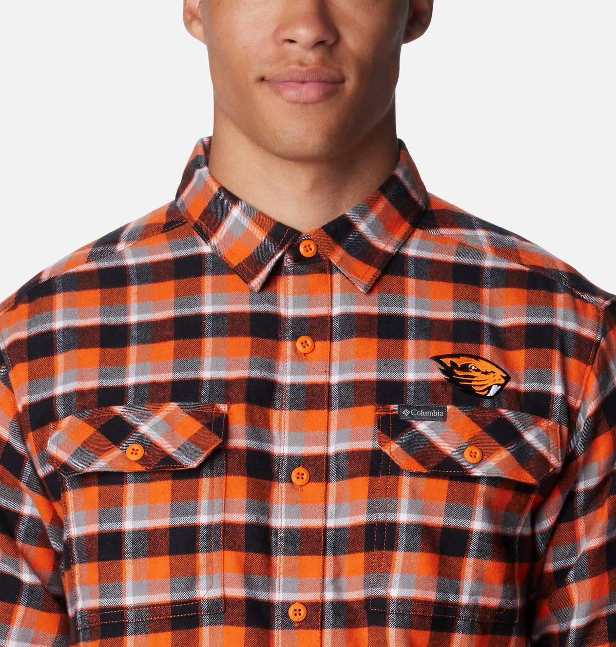 Men's Collegiate Flare Gun Flannel Long Sleeve Shirt - Oregon State