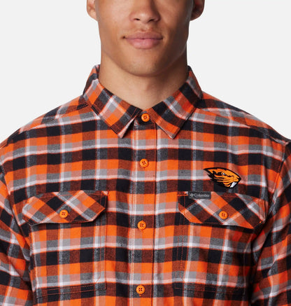 Men's Collegiate Flare Gun Flannel Long Sleeve Shirt - Oregon State
