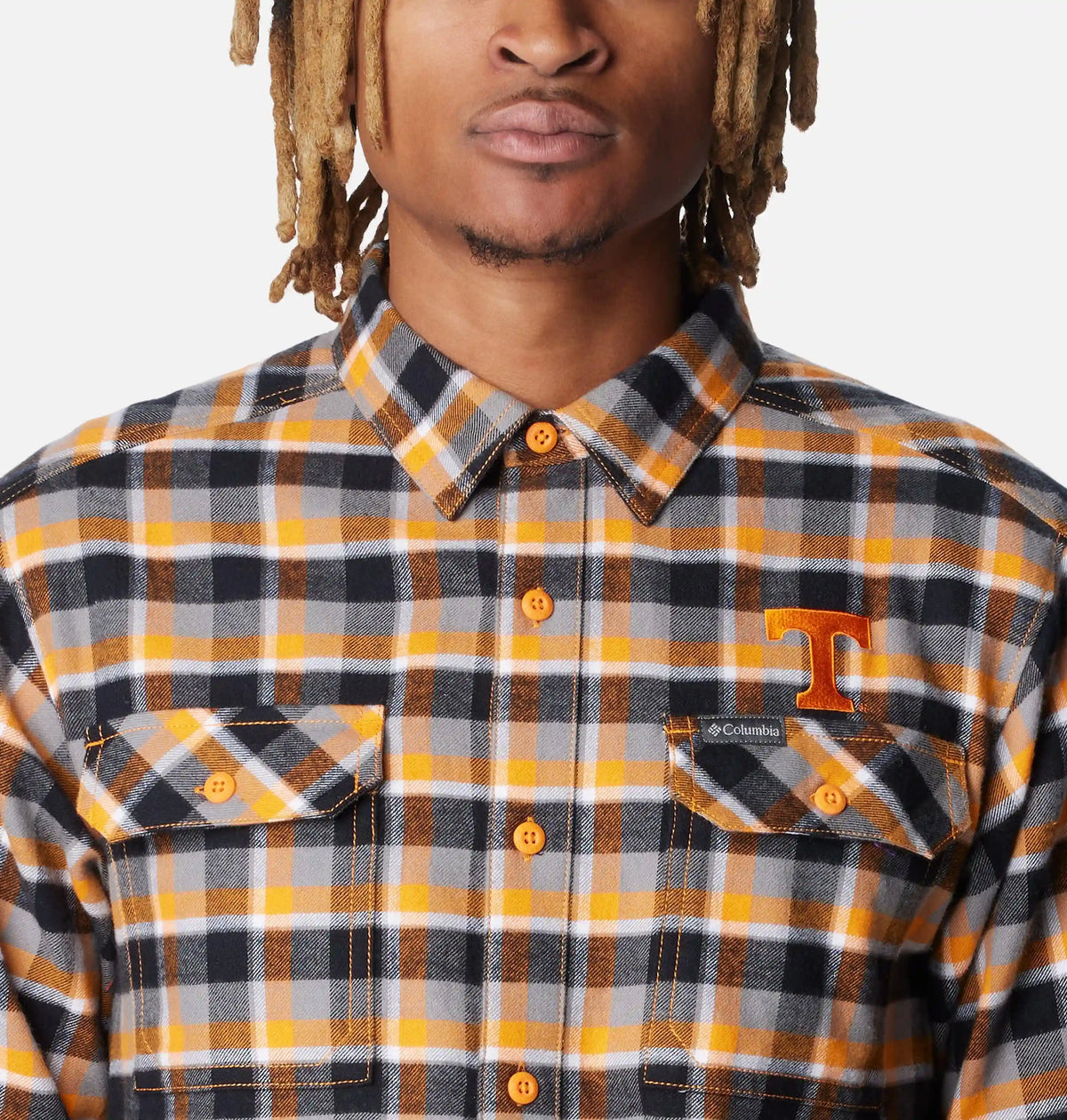 Men's Collegiate Flare Gun Flannel Long Sleeve Shirt - Tennessee